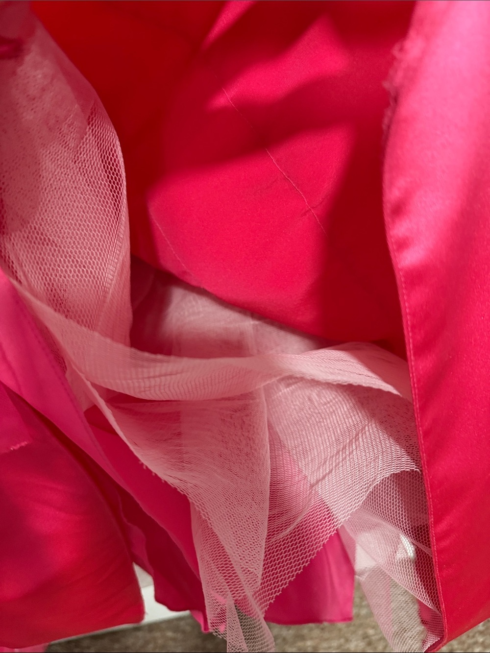 Maggie Sottero Vintage Pink Pageant Strapless Ruffle Ballgown Evening Wear sz 12 - Picture 6 of 9